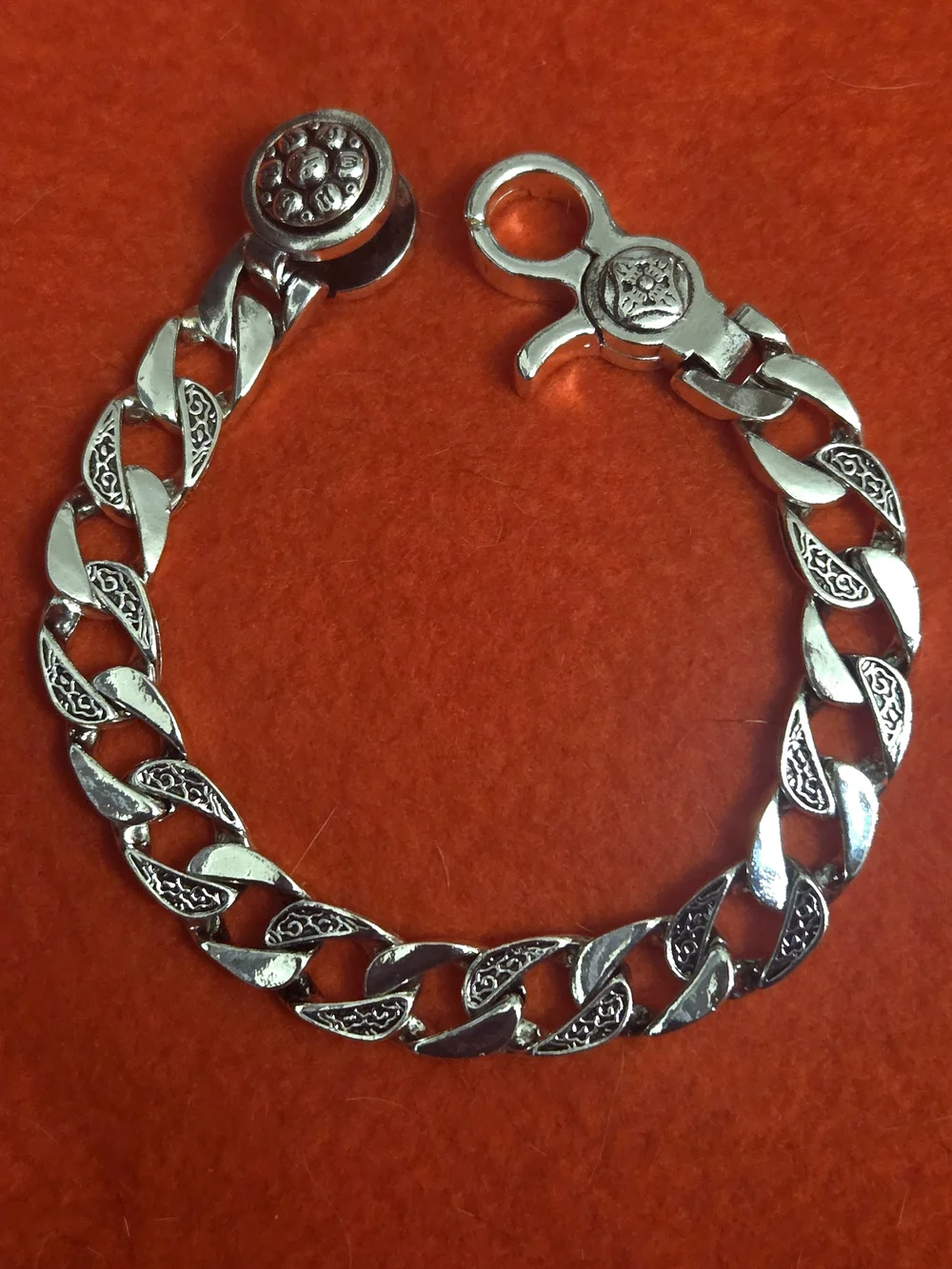 925 Sterling Silver Men's Fashion Bracelet Classic Designer Style Hypoallergenic